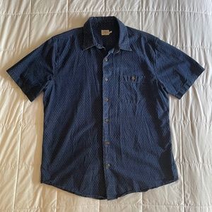 Faherty Short-Sleeve Button Down Cotton Shirt – Men's Large